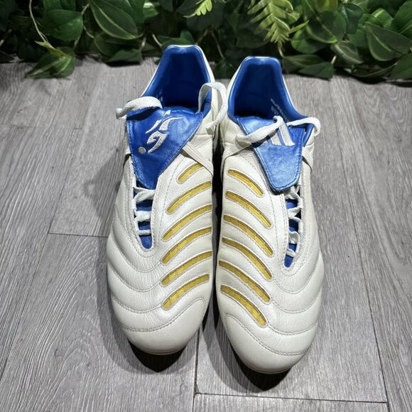 Adidas Predator Powerswerve Pulse White Blue Limited Edition Men 9 SAMPLE Cleat main image 10